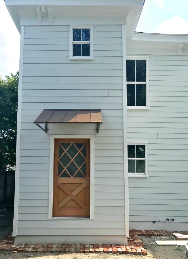 Duplex Exterior Back Door With Awning