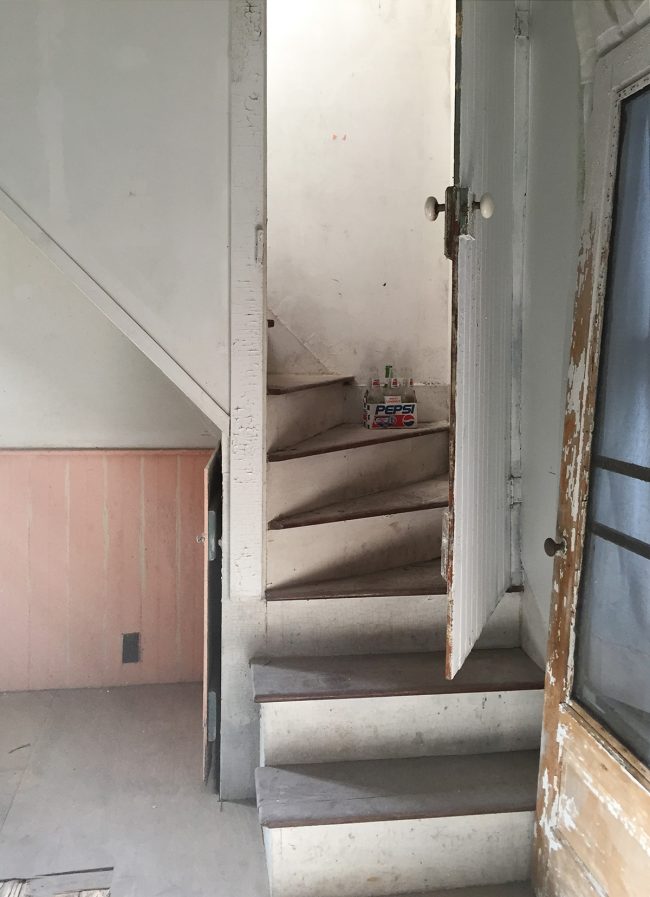 Beach House Before After Back Stairs Before