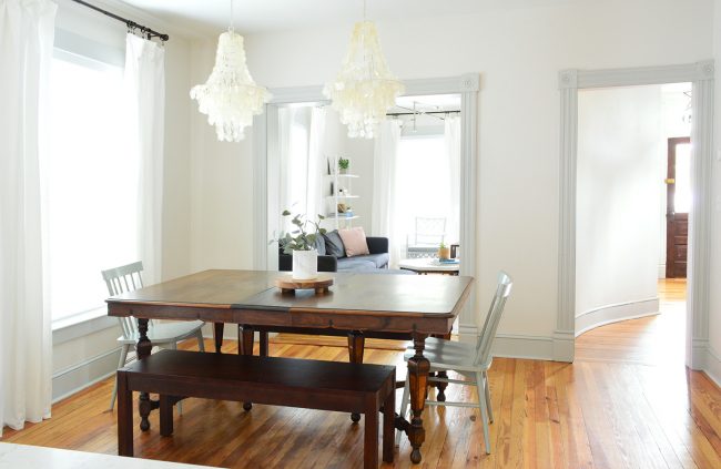 Beach House Before After Dining Room