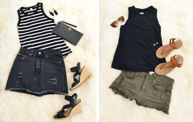 Closet Wardrobe Pairing 3 Shorts Skirt