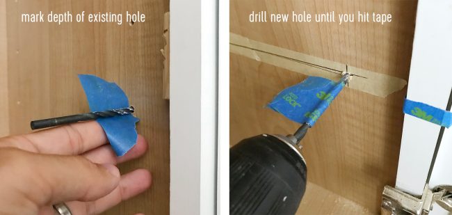 Kitchen Mudroom Drilling Holes