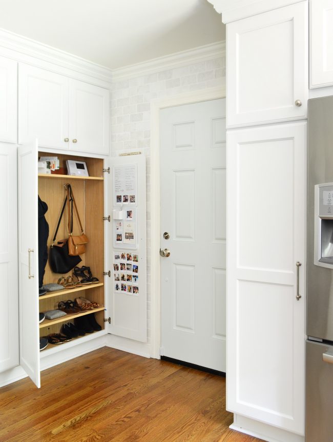 Kitchen Mudroom Open With Fridge