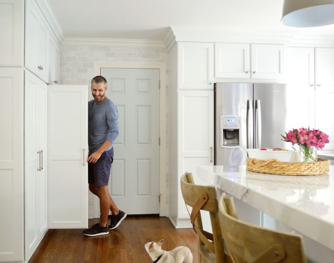 Kitchen Mudroom Shelves John Looking At Burger