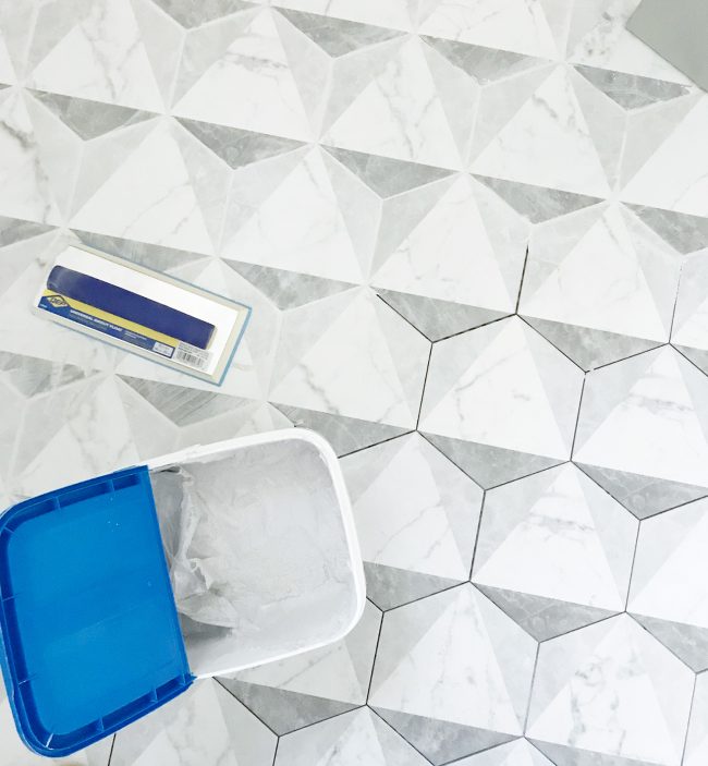 Rejuntamento de azulejos duplex Triângulo hexagonal