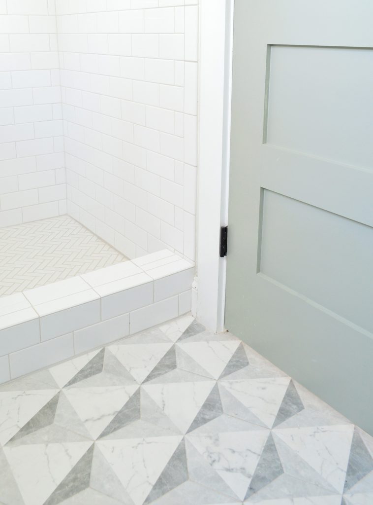 Duplex Tile Triangles Hex Floor With Door 758x1024