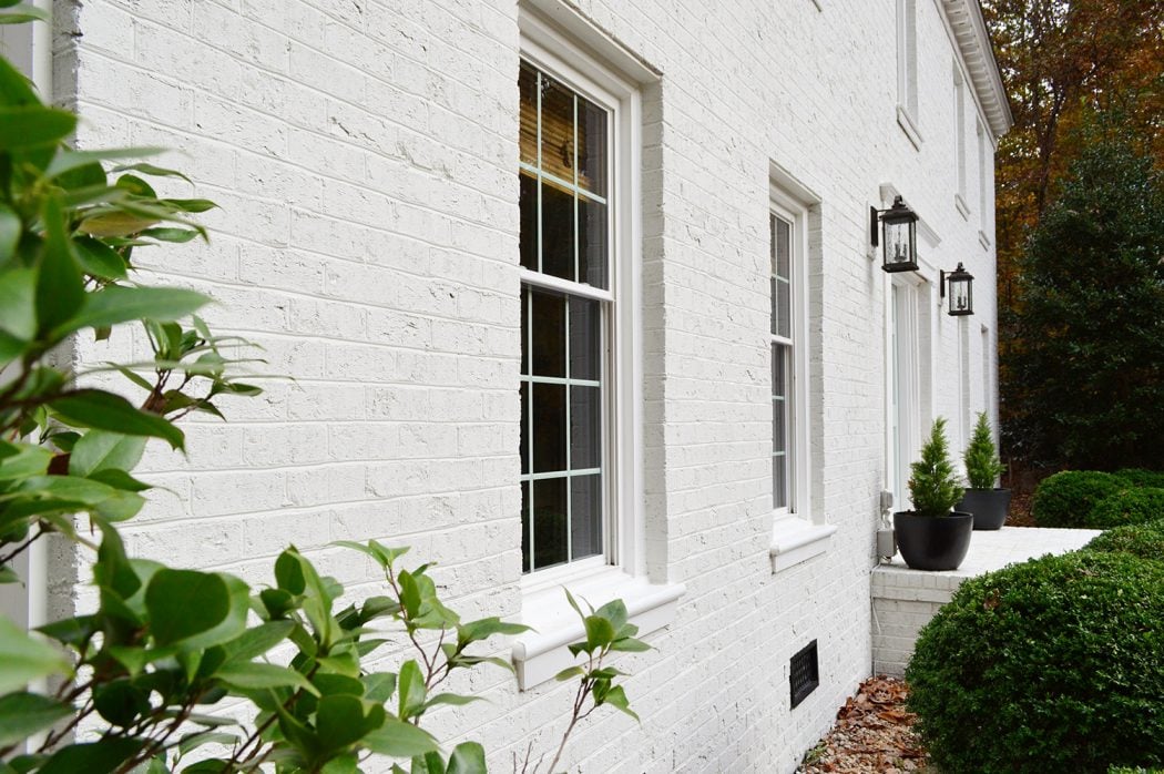 Painting Our Brick House White! | Young House Love