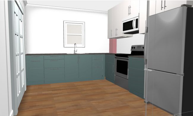 Ep120 Duplex Kitchen Rendering From Living Before