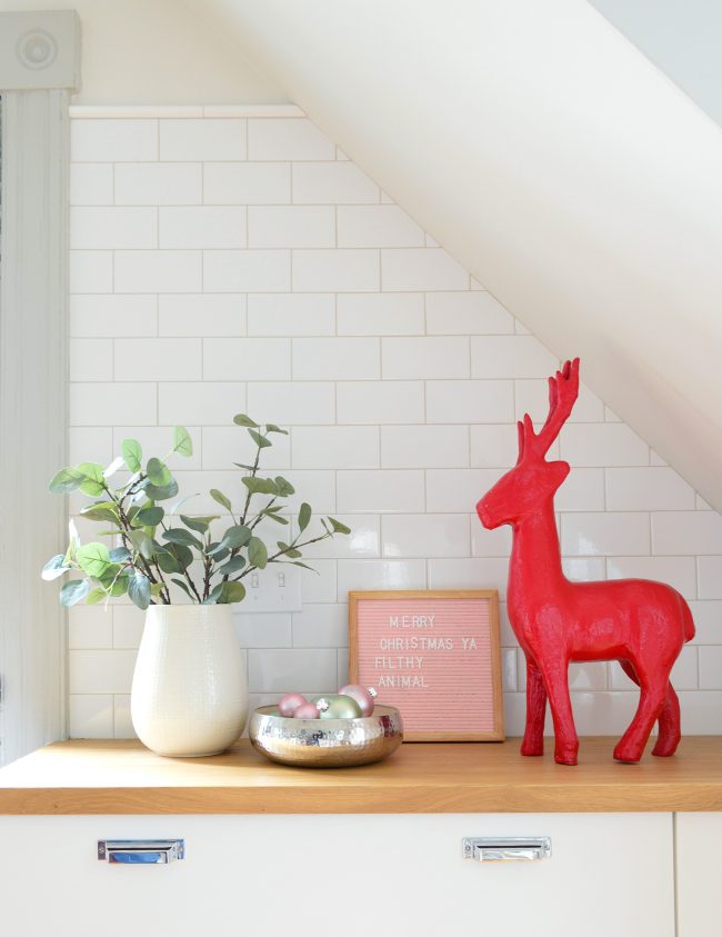 Christmas Decor 2018 Beach House Kitchen Deer