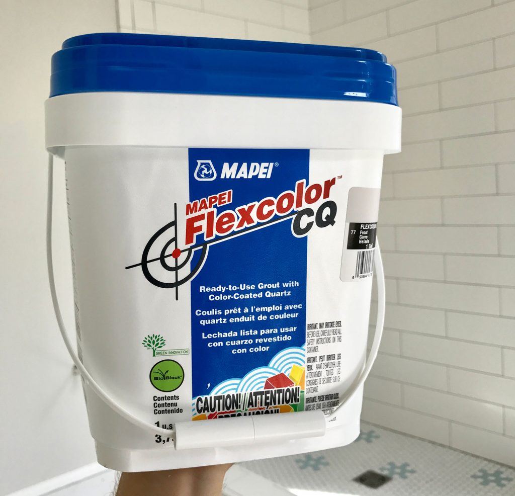 Tub of Mapei Flexcolor Cq Grout