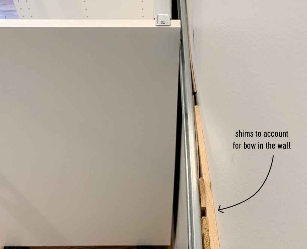 Ep125 Shims Behind Duplex Ikea Kitchen Rail