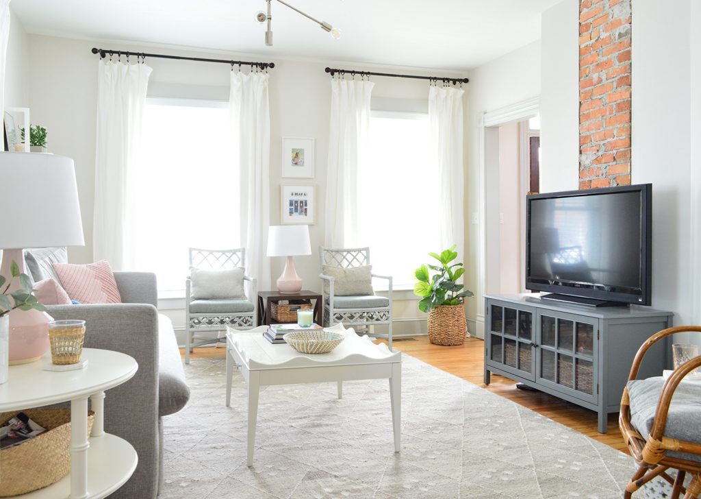 Beach House Living New Couch Horizontal To Chimney