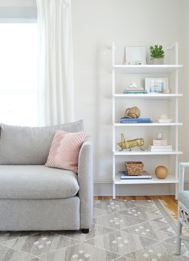 Beach House Living New Couch Shelf Detail