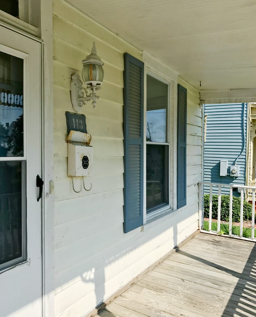 Duplex Front Porch Before 113 To Side