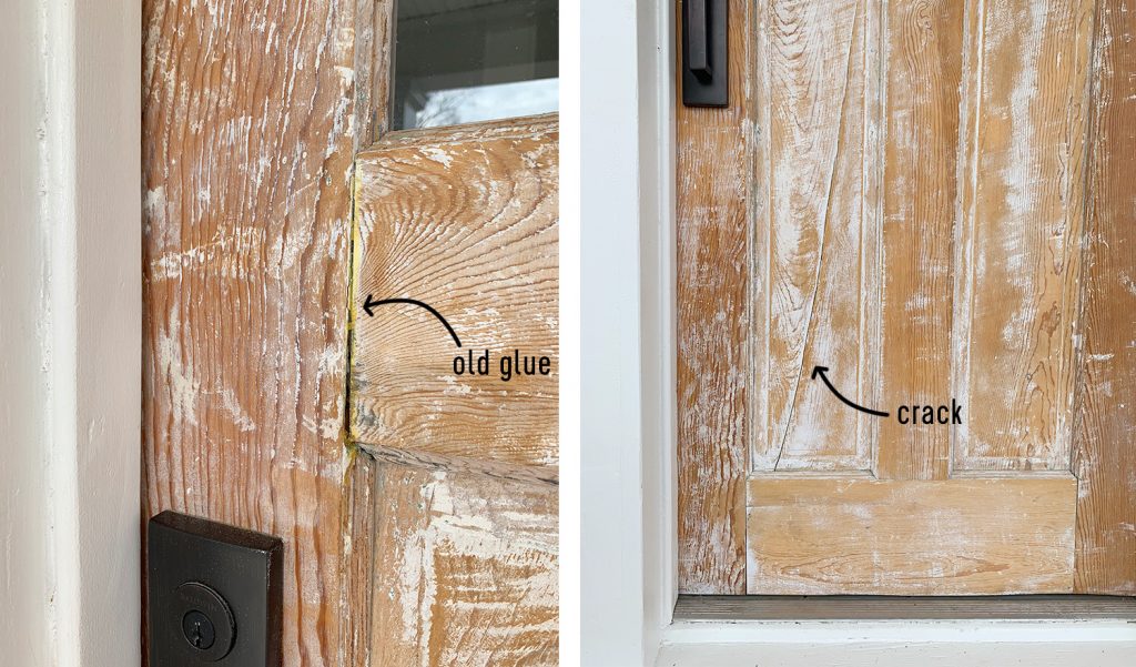 Sanded Down Doors On Duplex With Cracks And Old Glue