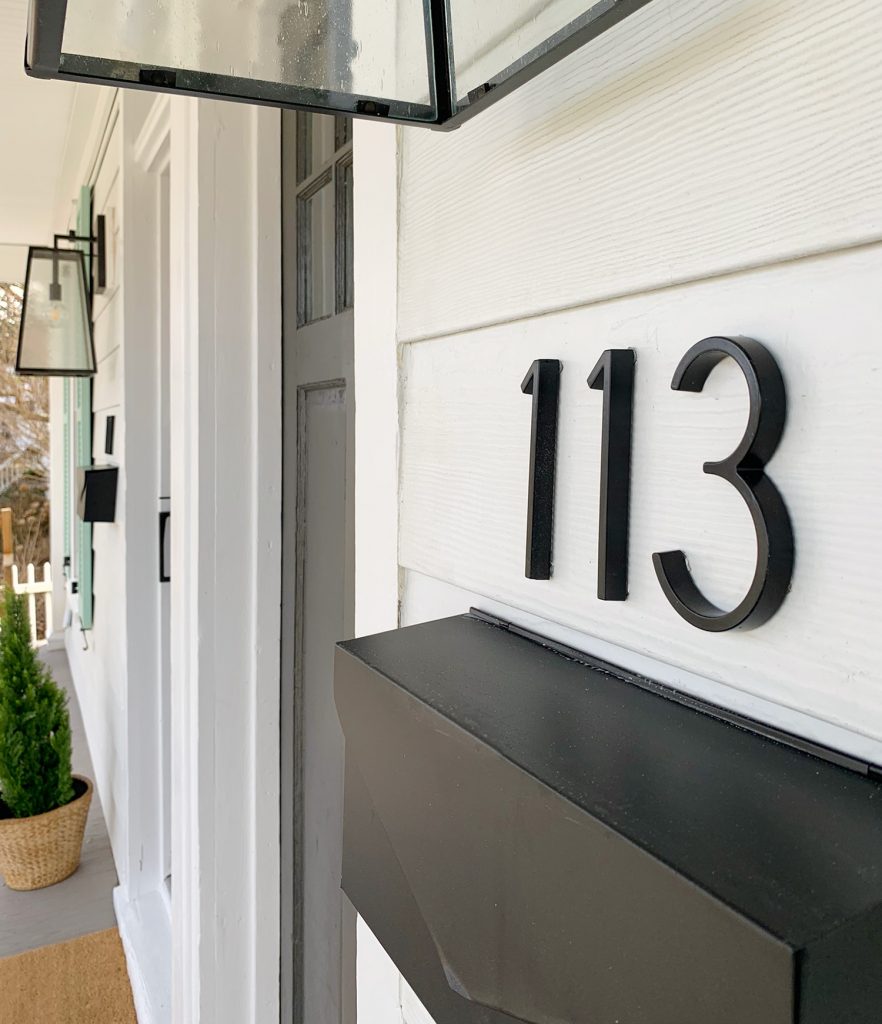 Duplex Front Porch Modern Home Depot House Number