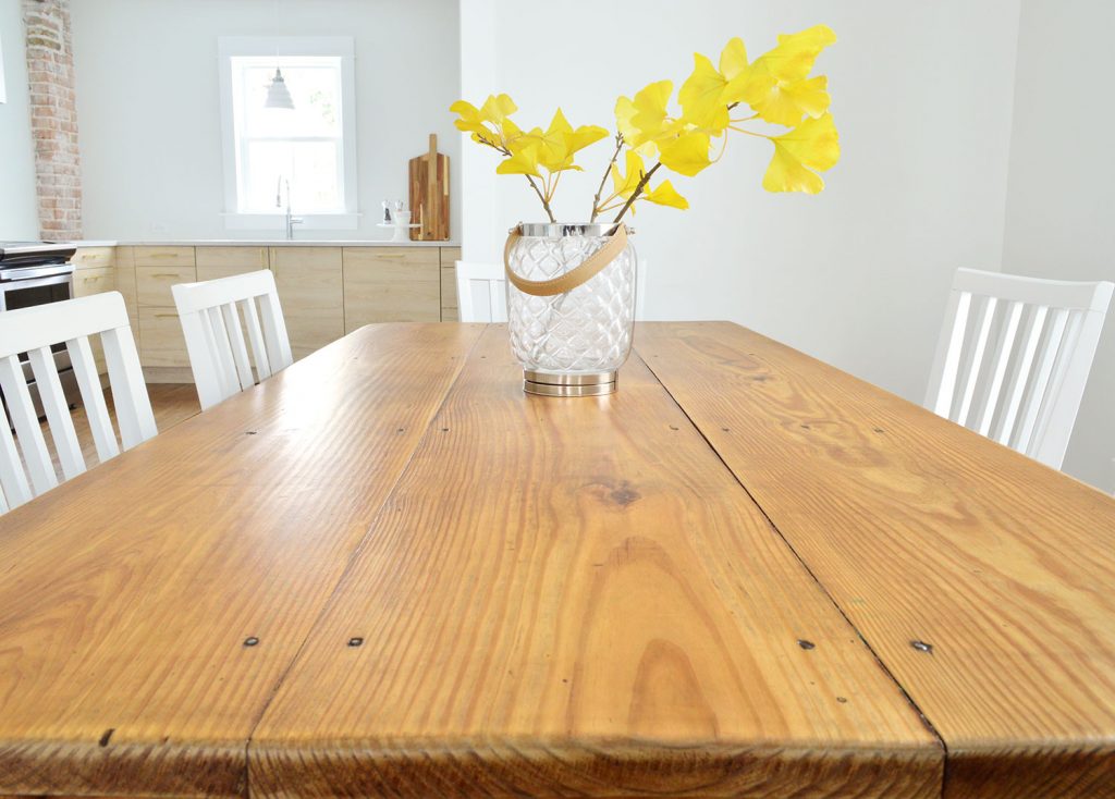 Duplex Dining Table Blue Side After Detail