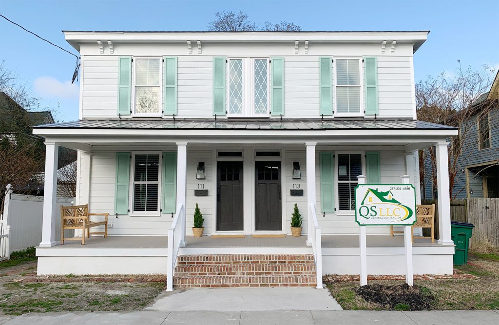 Duplex Front Porch After Full March