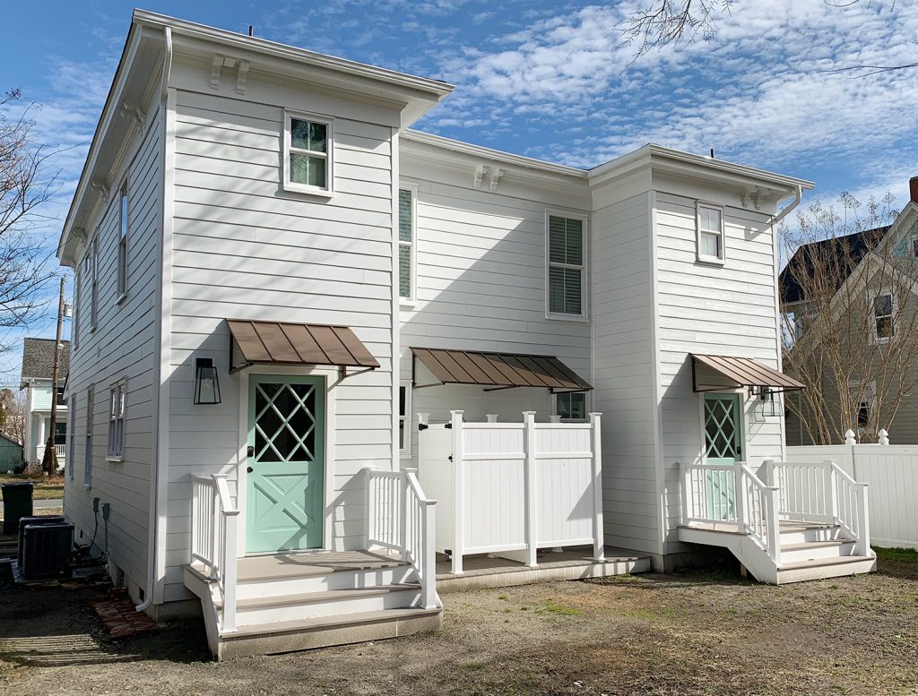 Duplex Rear Exterior Before North After