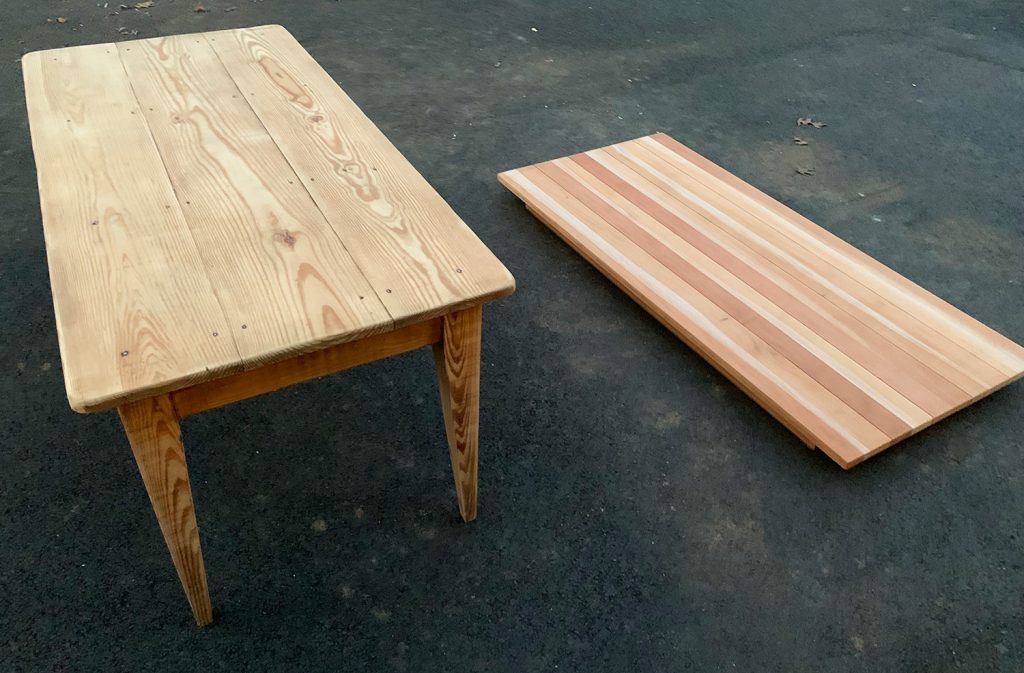 Sanding Tables Both After