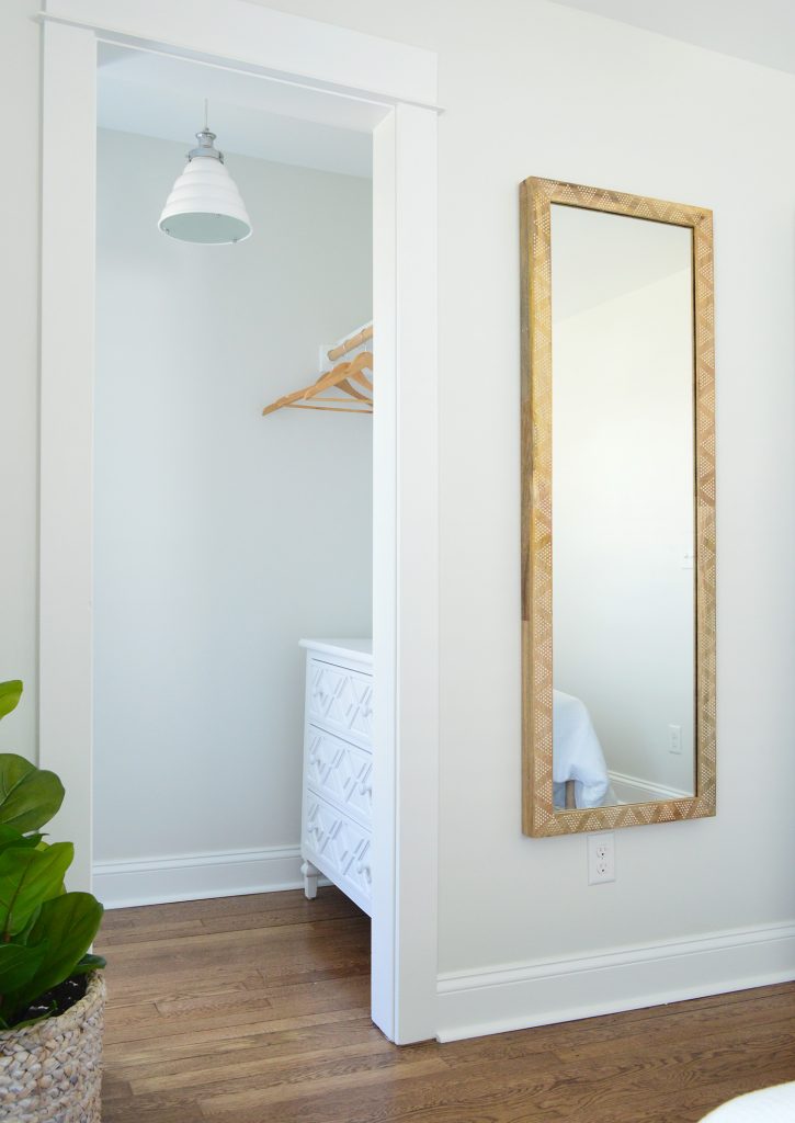 Duplex Bedroom Blue Side Front Closet To Dresser