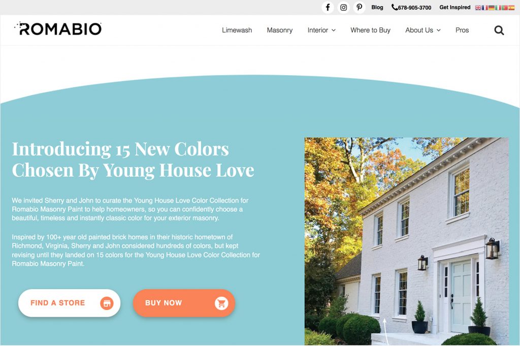 Romabio Masonry Paint YHL Website