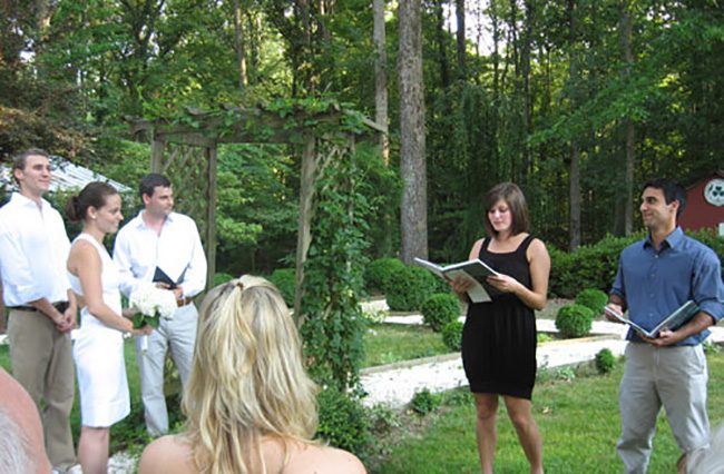 4000 Dollar Backyard Wedding Sibling Reading