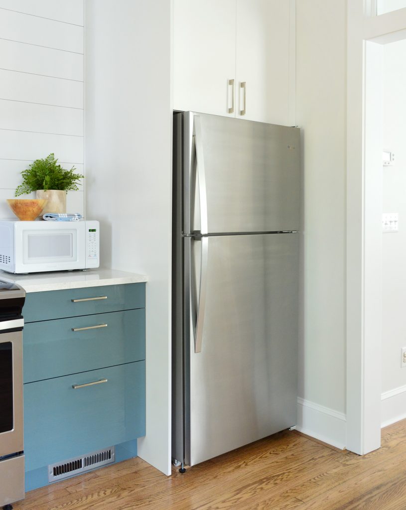 Built-In Fridge Cabinet In Ikea Kitchen