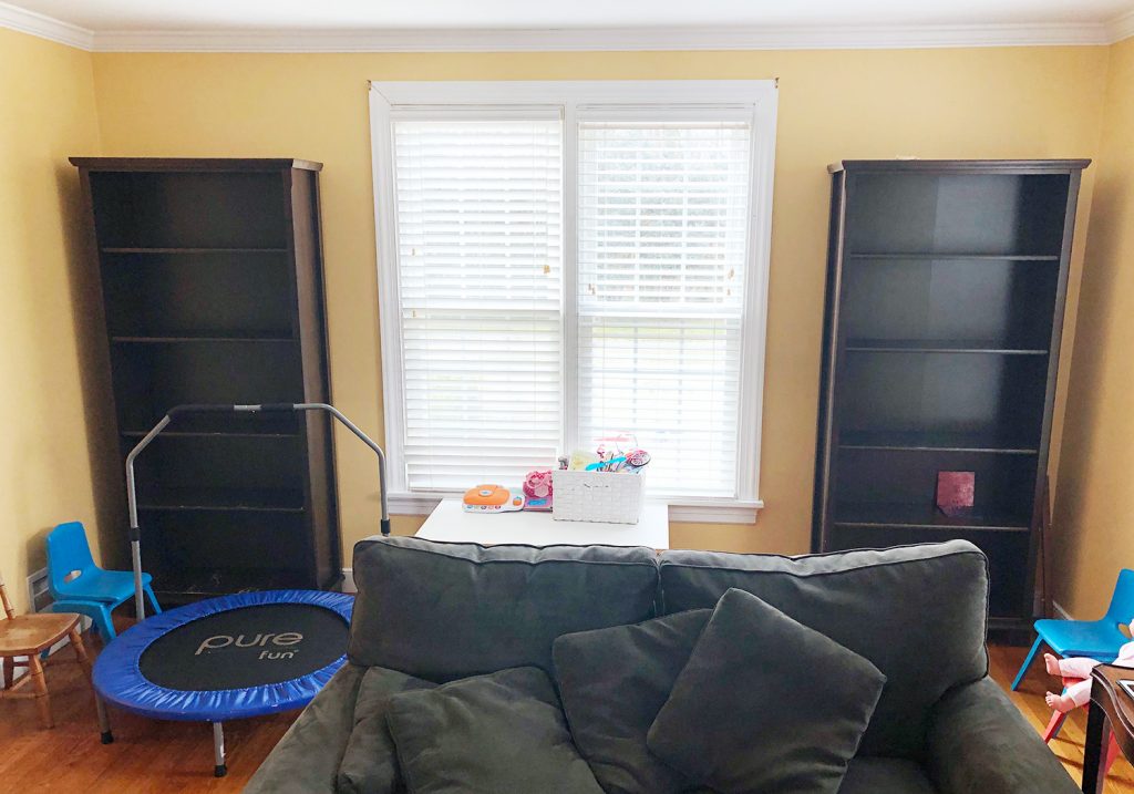Styling A Bookcase Before Built Ins