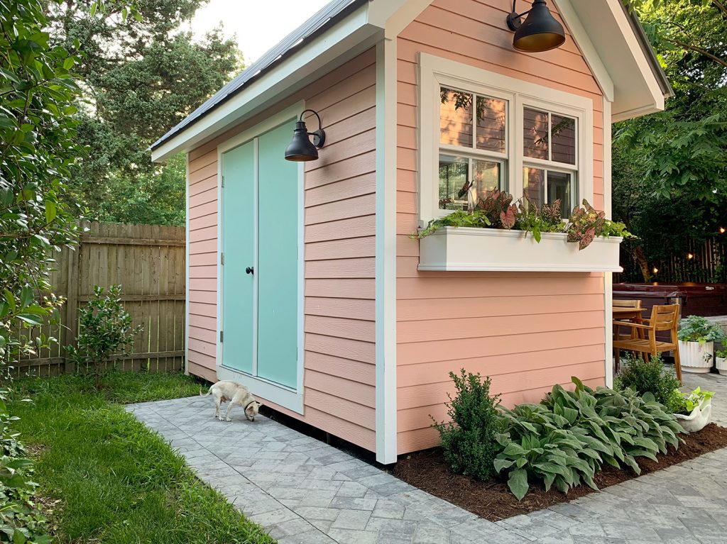 Beach House Backyard Shed Doors