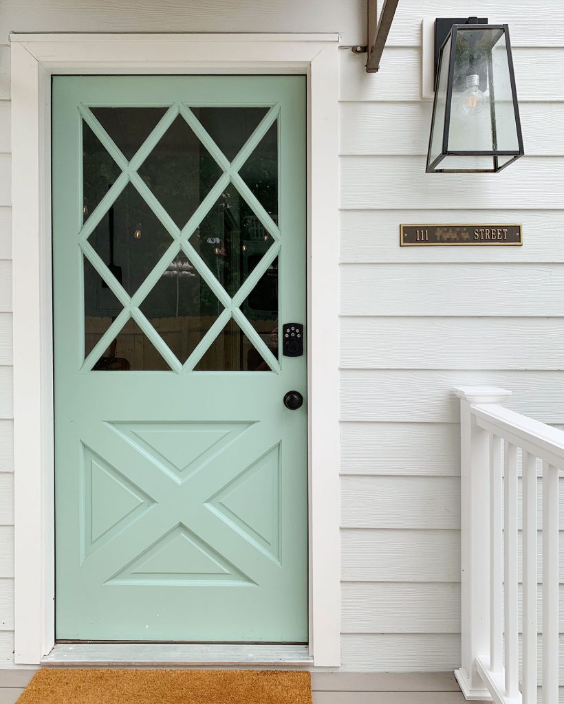 Duplex Back 111 Door Detail With Address