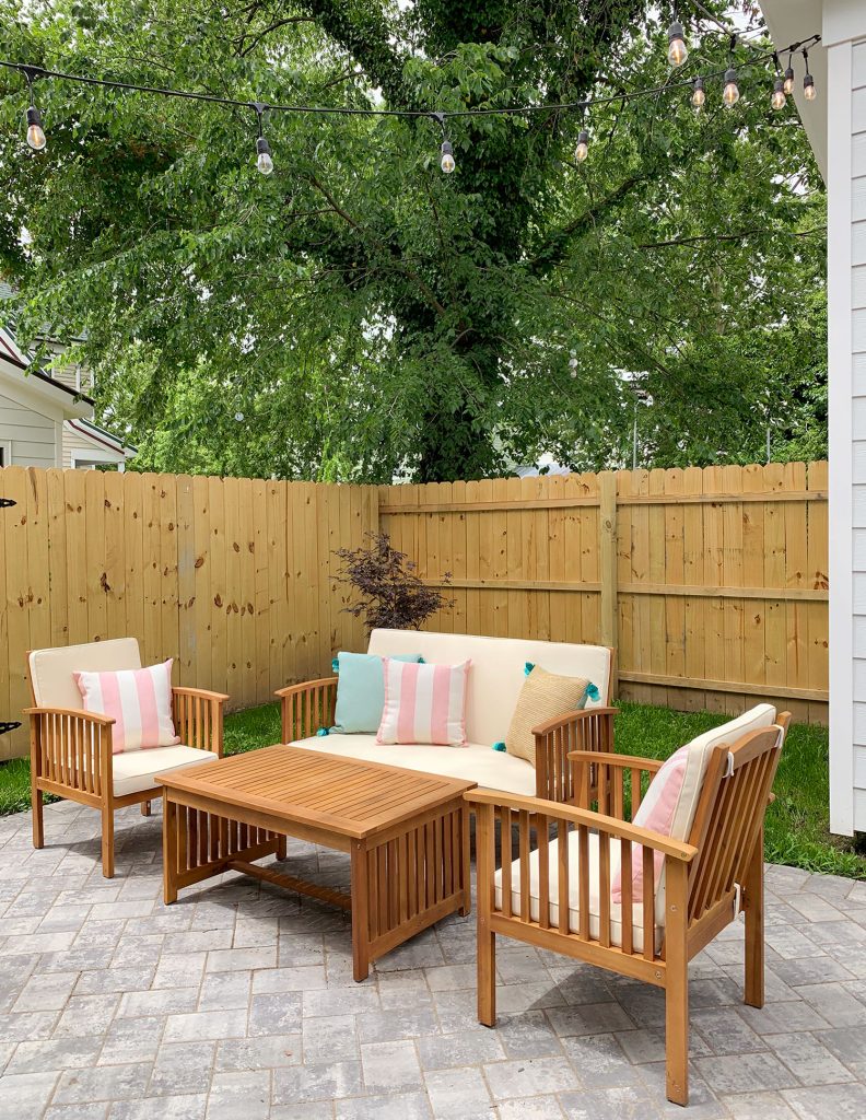 Duplex Back 113 Seating Area Under Trees