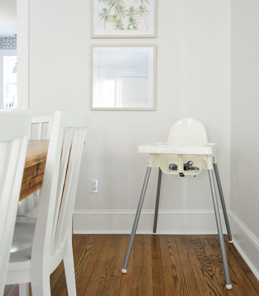 Duplex Blue Dining High Chair Set Up