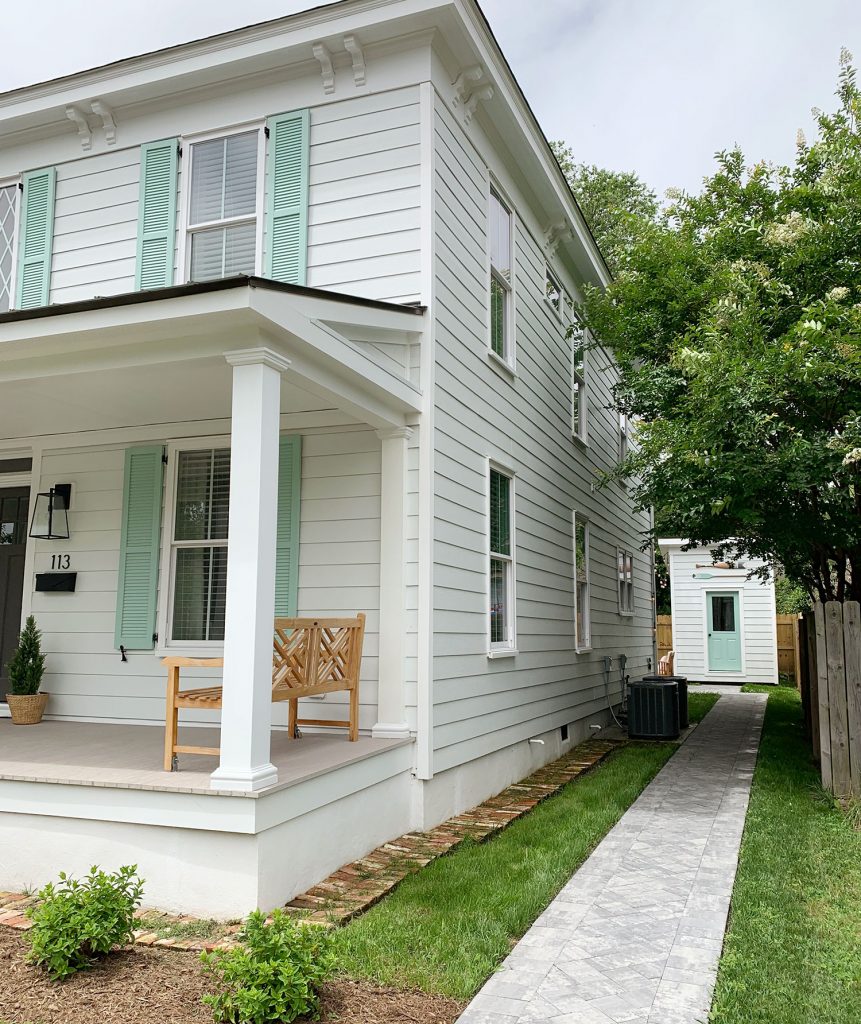 Duplex Front Landscaped 113 Down Path