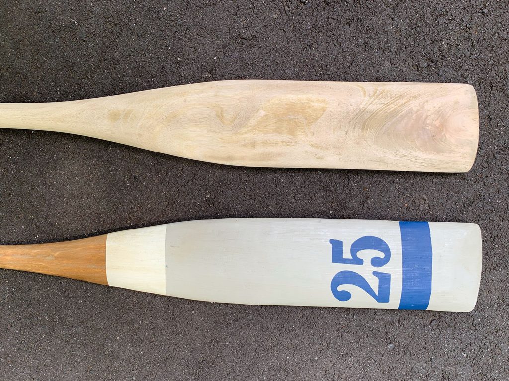 Oars One Sanded One Before