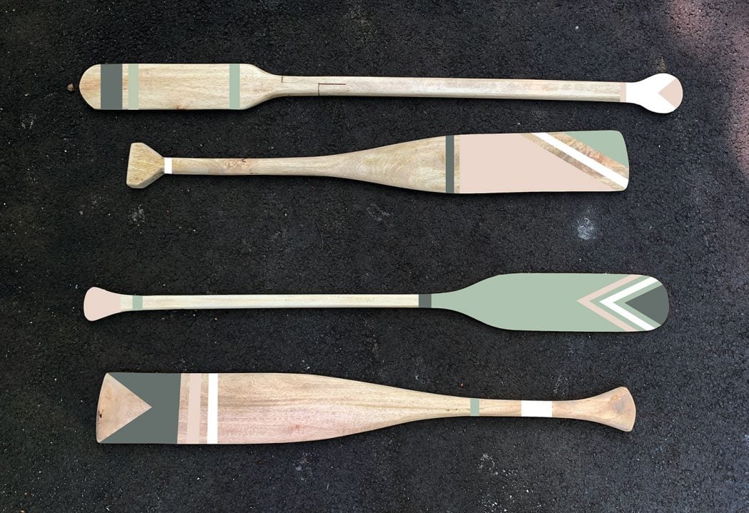 How To Paint Decorative Oars Real Texture
