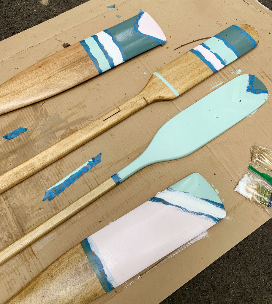 Oars Taped Painted Second Time