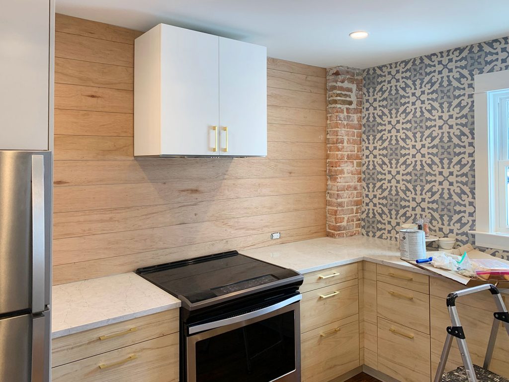 Kitchen Shiplap Backsplash Second Kitchen