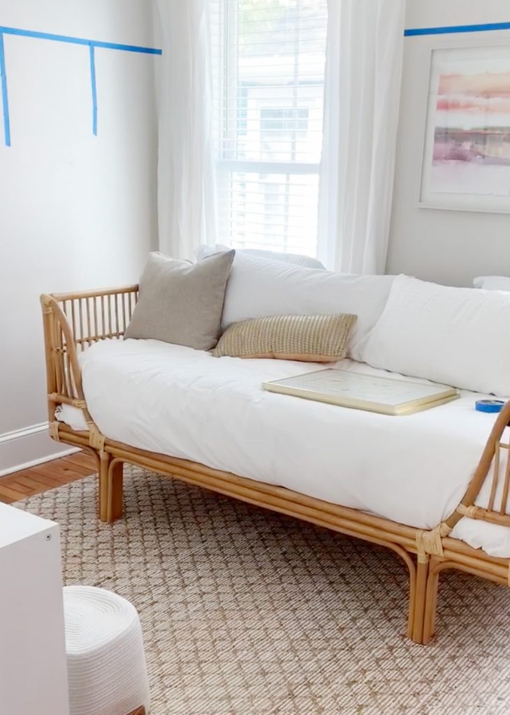 Beach House Middle Bedroom Bed With Ottomans