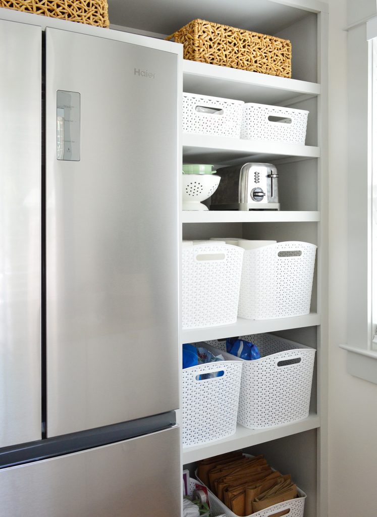 Beach House Kitchen Organization Pantry Right Shelves