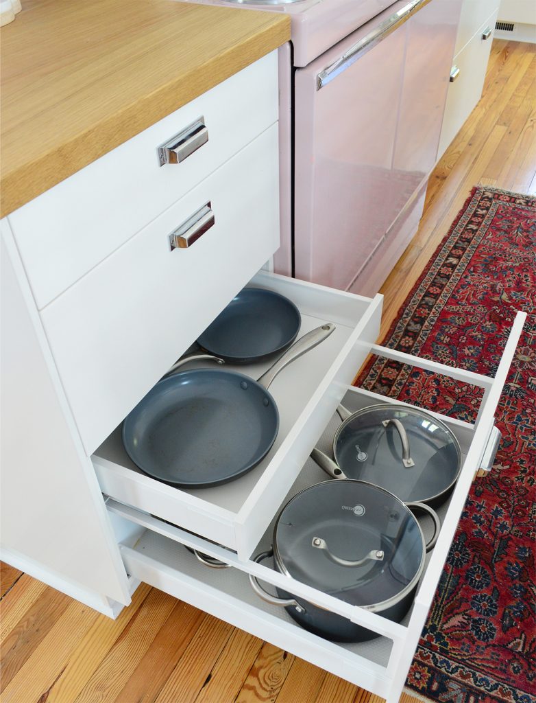 Beach House Kitchen Organization Secret Drawer