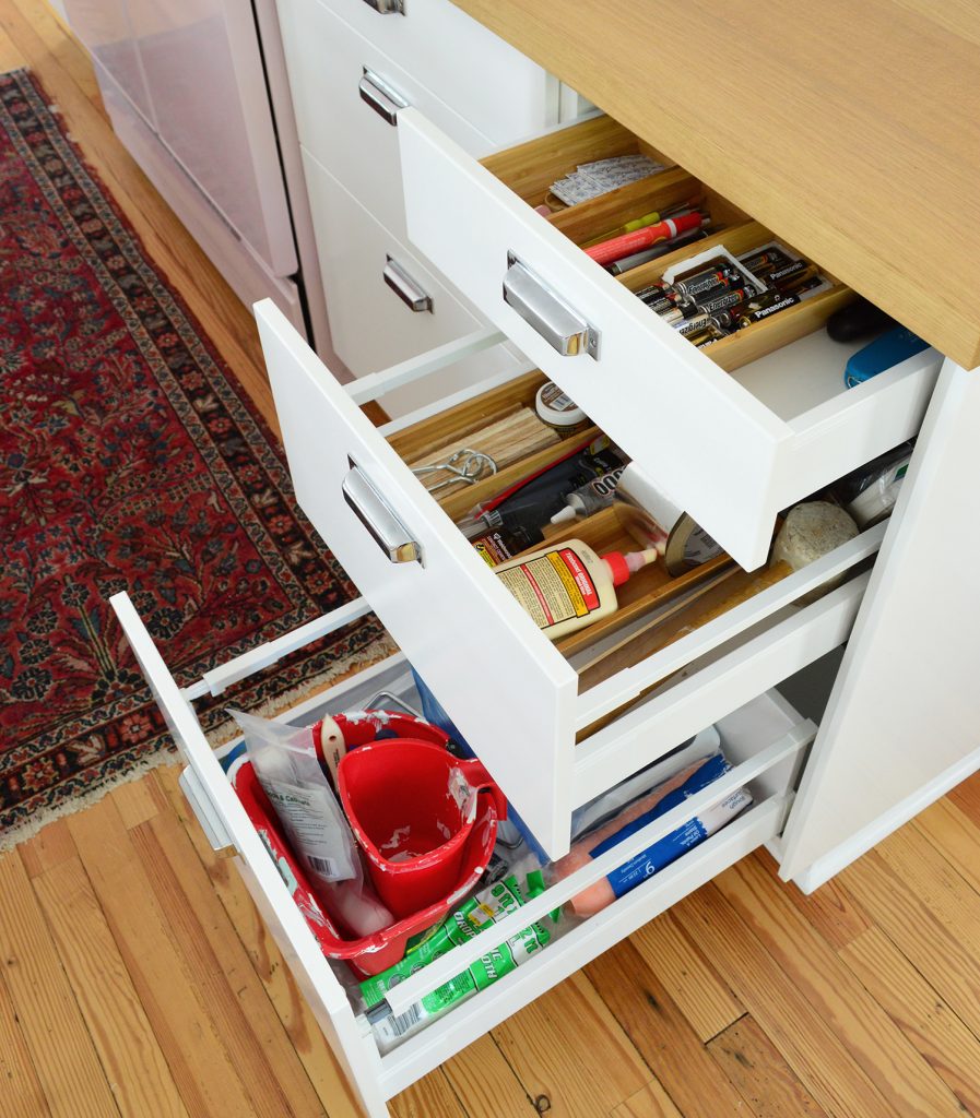 Beach House Kitchen Organization Tool Drawer