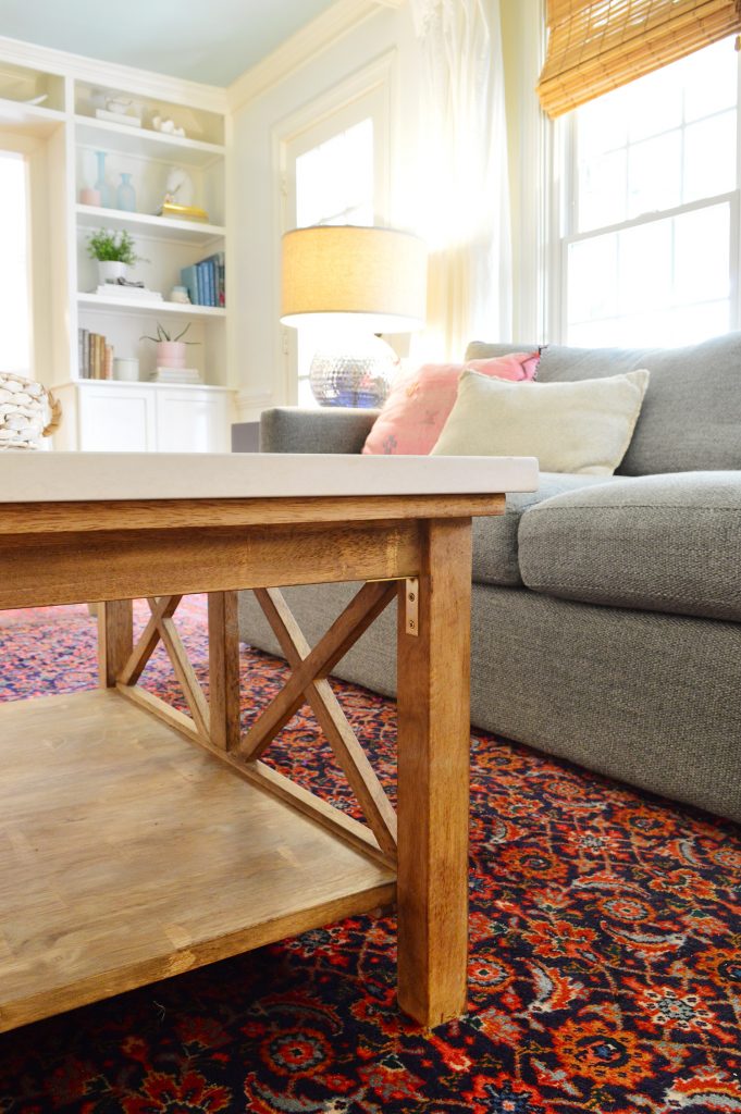 Christmas Living Room New Coffee Table Bracket Detail