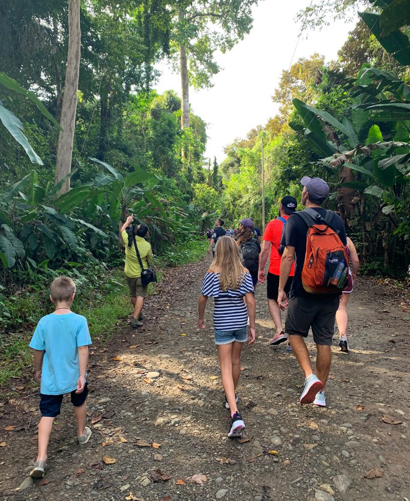 Family With Kids On Tour Of Manuel Antonio National Park In Costa Rica