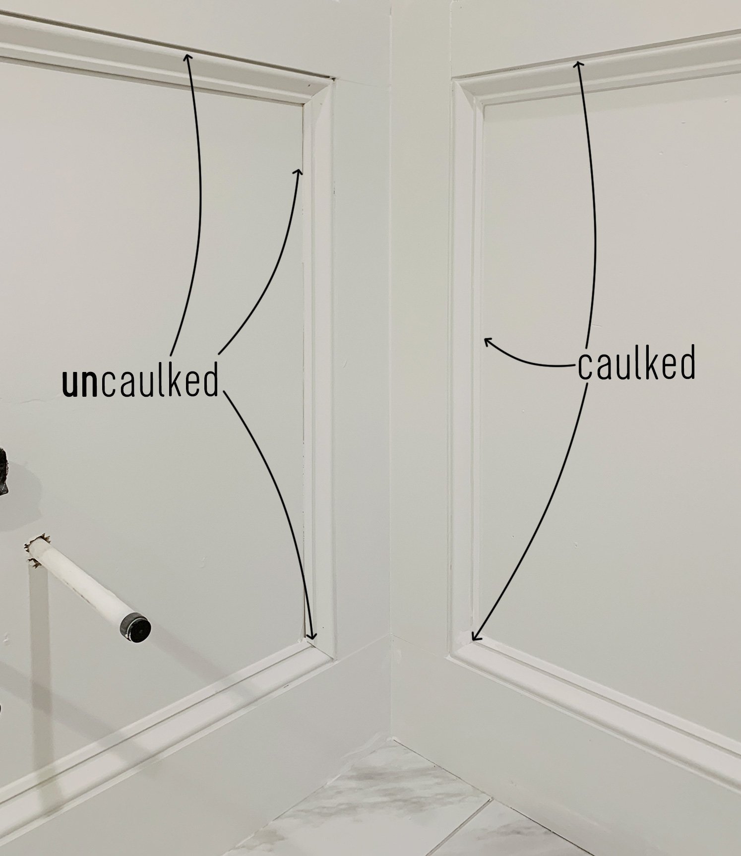 How To Add Decorative Wall Molding To A Bathroom Young House Love