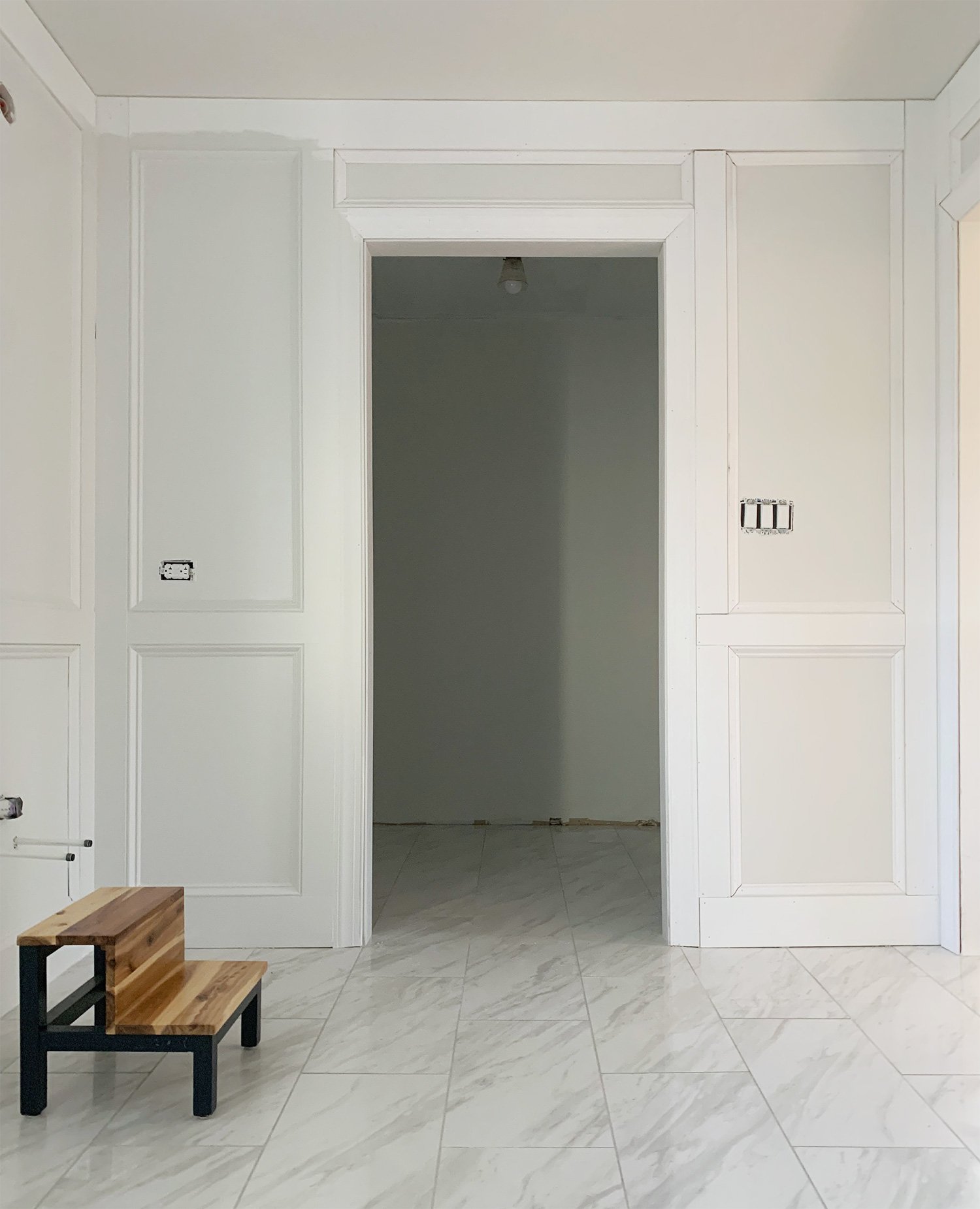 How To Add Decorative Wall Molding To A Bathroom Young House Love