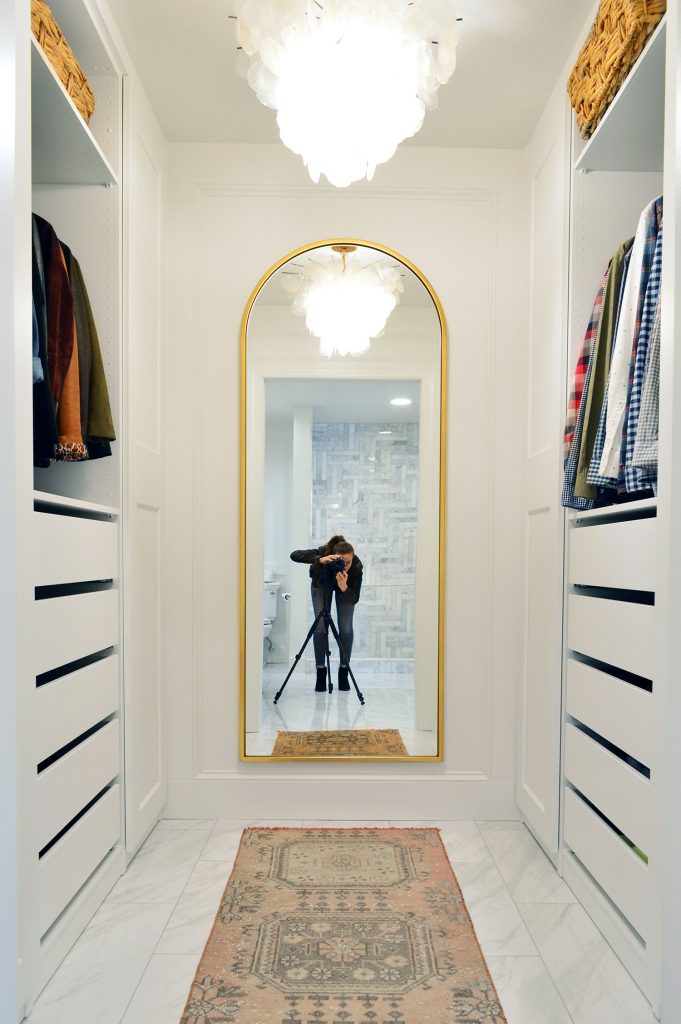 This house I showed has a two-way mirror in the master closet