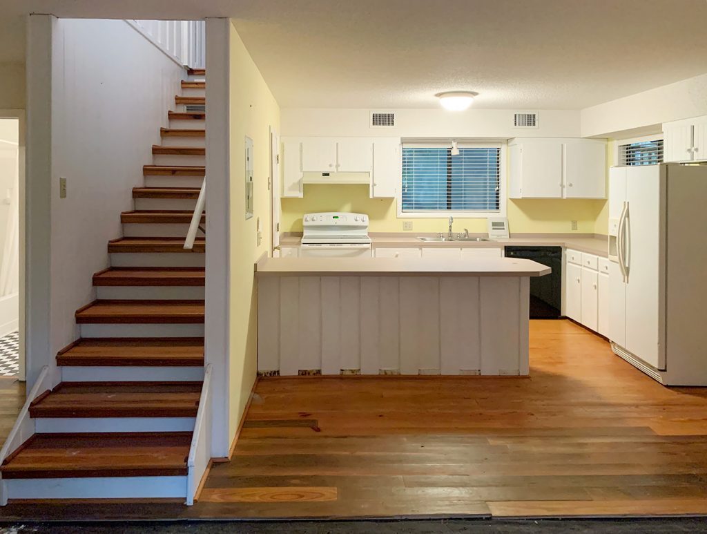 Florida Before Kitchen Stairs From Front Door