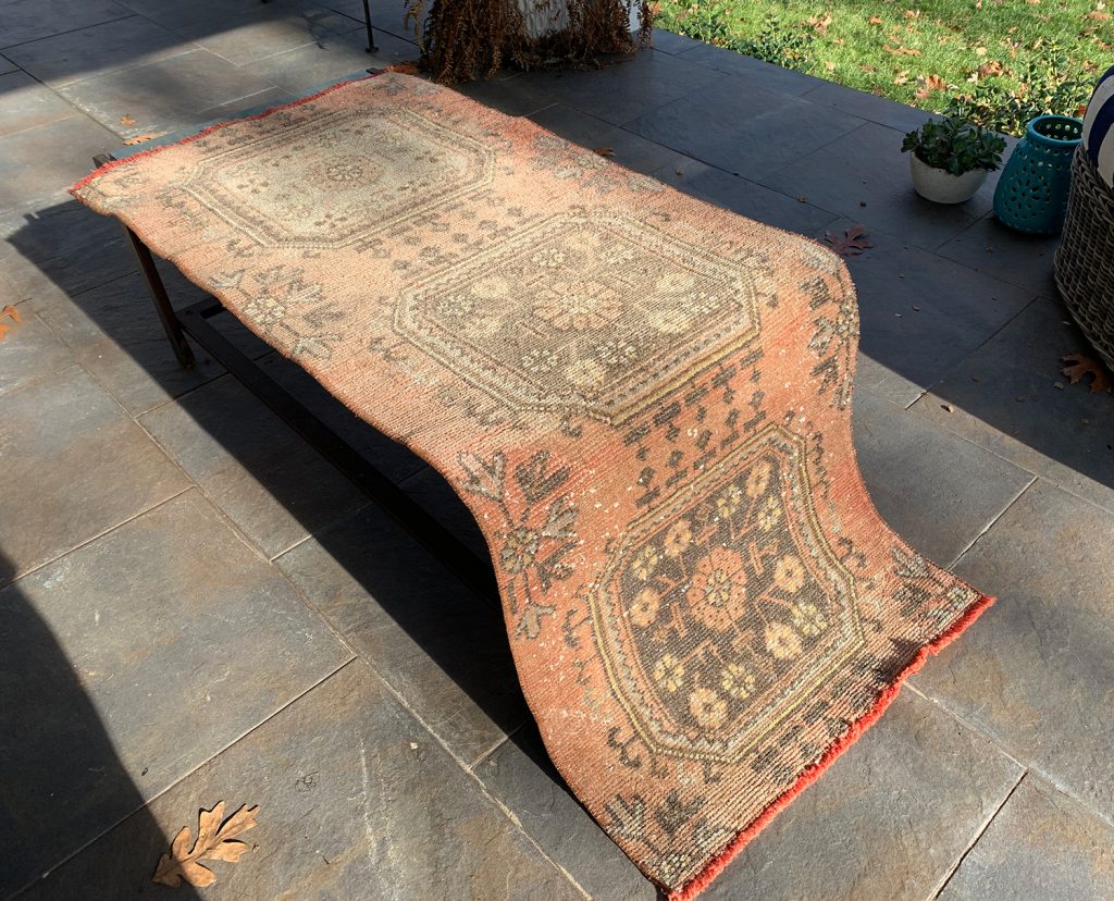 Power Washing Rug Drying In The Sun