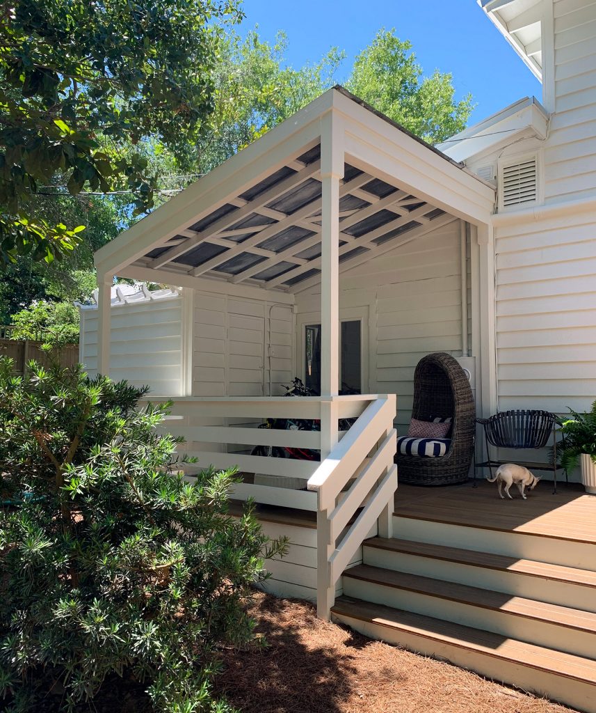 Florida House Exterior After May Covered Porch