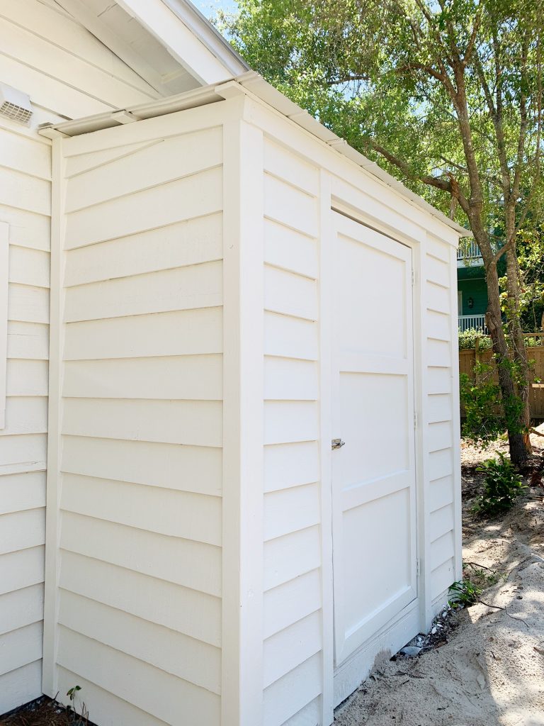 Florida House Exterior After Shed